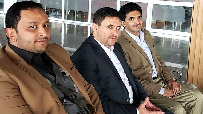 ممثلو الجماعة الحوثية في لجنة الأسرى