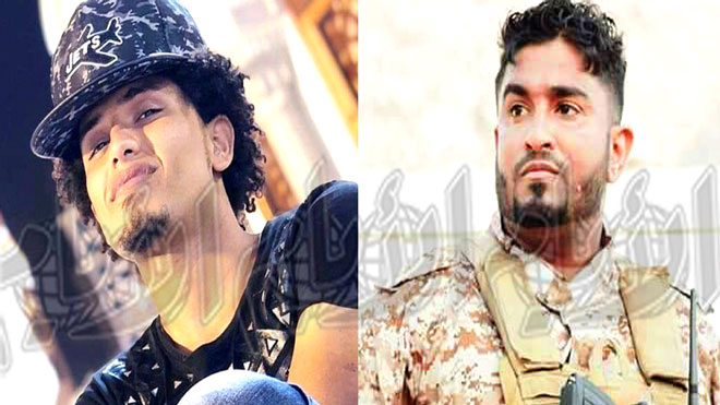 العقيد يسران مقطري والشاب رأفت دنبع