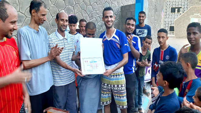 أثناء تكريم الكابتن منذر جبل "أبوعلي" أثناء تكريم الكابتن منذر جبل "أبوعلي"