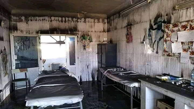 من داخل المستشفى (المصدر: الحساب الرسمي لراديو الجزائر بتويتر) من داخل المستشفى (المصدر: الحساب الرسمي لراديو الجزائر بتويتر)