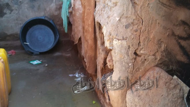 ‏‏طفح المجاري في منزل الحجة زهرة