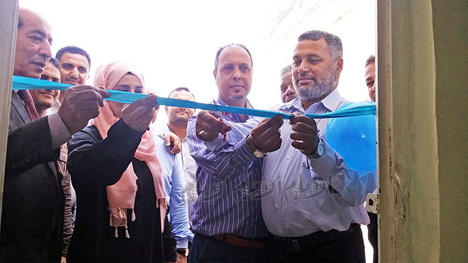 أثناء افتتاح المركز أثناء افتتاح المركز