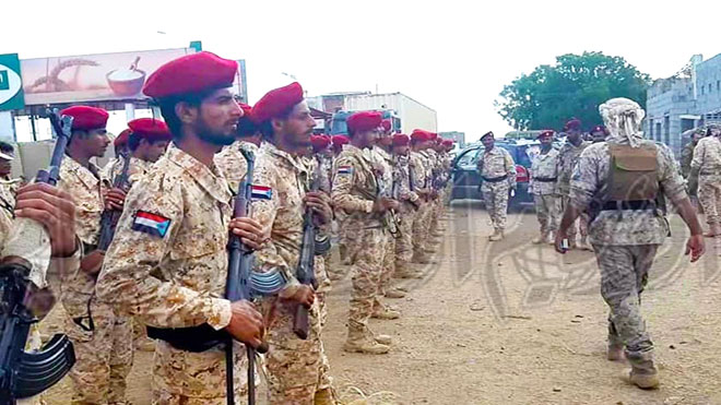 حزام لحج يتولى مهام تأمين نقطة الرباط في تبن حزام لحج يتولى مهام تأمين نقطة الرباط في تبن