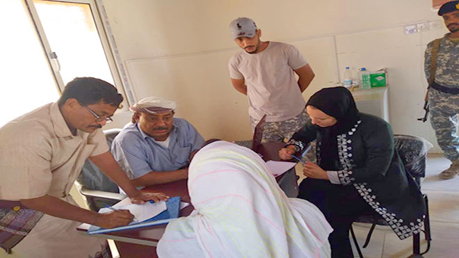 تنسيق بين حزام أبين ومنظمة دولية تنسيق بين حزام أبين ومنظمة دولية