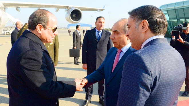 الرئيس المصري في أذربيجان