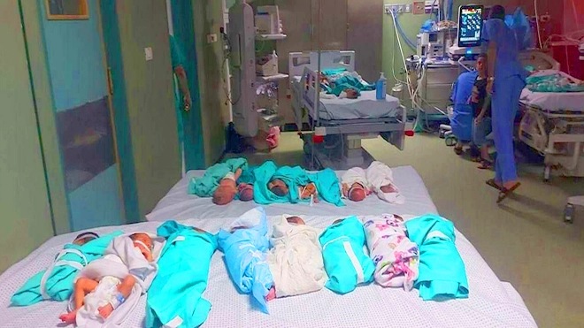 ​جثامين 100 شهيد تتحلل بمجمع الشفاء و34 وفاة من الخدج ومرضى العناية