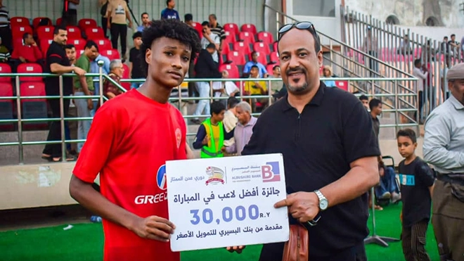 (عمر منصور جولان) أفضل لاعب في المباراة (عمر منصور جولان) أفضل لاعب في المباراة