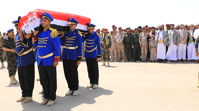 تشييع فقيد الوطن اللواء حسن بن جلال العبيدي بمأرب