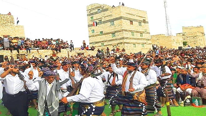 جانب من المهرجان التراثي جانب من المهرجان التراثي