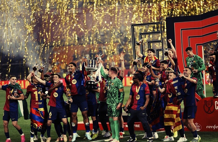 برشلونة بطل كأس ملك أسبانيا 