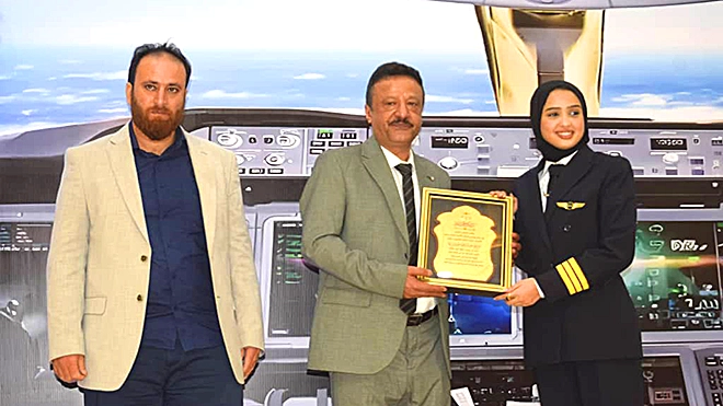 ​عدن تحتفي بتخرج الكابتن طيار مريم عبدالله عبدربه في حفل تكريمي مهيب