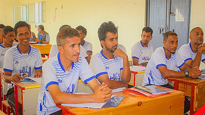 استمرار الدورة التحكيمية للحكام المستجدين بمحافظة أبين