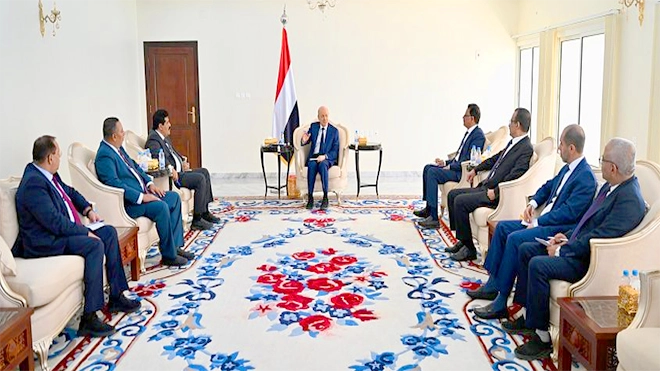 لقاء مصالحة بين العليمي ومقاومة طارق صالح في عدن