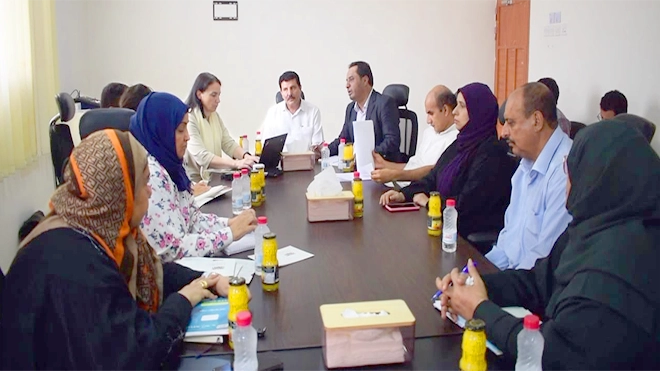 ​اللجنة الوطنية للتحقيق تلتقي فريق العقوبات التابع لمجلس الأمن الدولي