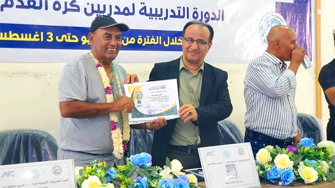 ختام مميز لدورة الرخصة الآسيوية (C) لمدربي كرة القدم في تعز