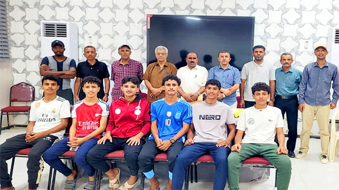 الأحمدي وبن سنان يستقبلان لاعبي شبوة المنضمين لمنتخب الناشئين