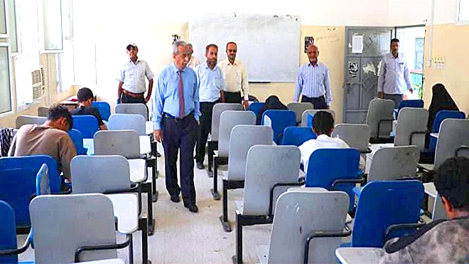جامعة أبين تدشن امتحانات القبول للعام الجامعي في كلية الحاسوب