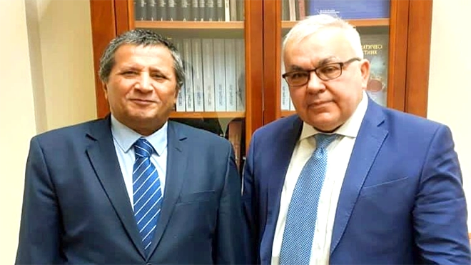 السفير الوحيشي خلال لقائه نائب وزير الخارجية الروسي