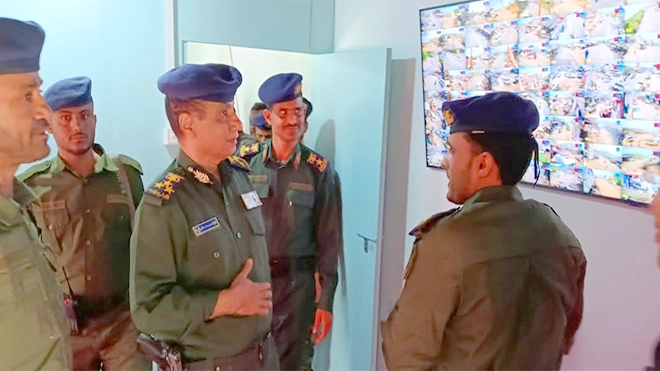 شرطة تعز تدشن المرحلة الأولى من مشروع المراقبة المرئية بالمعافر