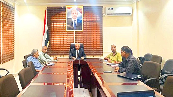 وزير المياه خلال تدشين مخرجات دراسة للحد من مخاطر الكوارث