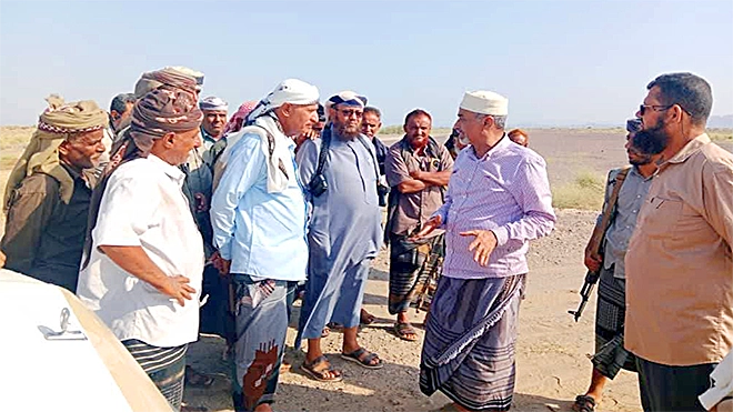 بتوجيهات الفريق الصبيحي.. إنهاء العبث بأراضي خرز