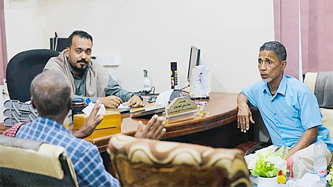 قيادة جمعية الرياضيين تزور مؤسسة الكابتن علي عثمان