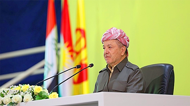 بارزاني يتحدث عن الانحناء لغير الله وعن أمر يتعرض له كردستان العراق أخطر من الأنفال والكيمياوي