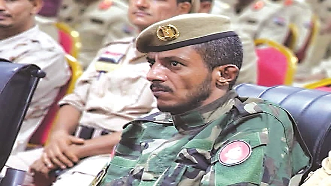 فهد المرفدي قائد اللواء الأول دعم أمني