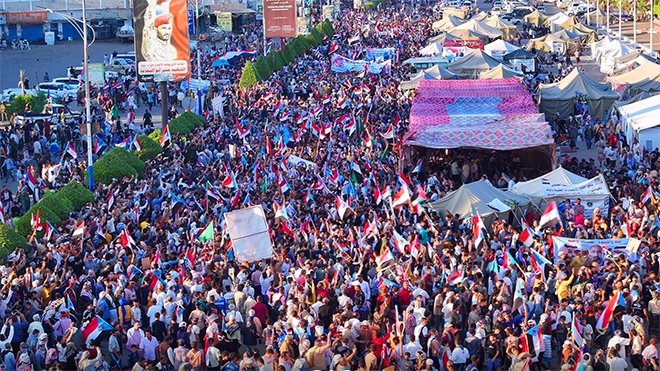 اعتصامات مفتوحة طالبت المجلس الانتقالي بإعلان استعادة دولة الجنوب