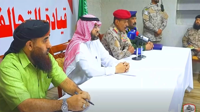 التحالف يجتمع بقيادات جنوبية لتنظيم المشهد العسكري بعدن