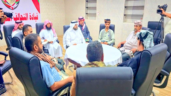 الشهراني يلتقي بعدد من مشائخ وأعيان ردفان