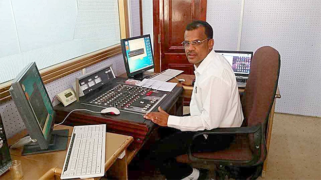 مهندس الصوت احمد بزعل  (اندبندنت عربية)
