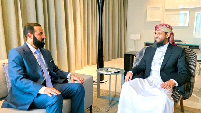 المحرمي مع محافظ محافظة أبين - د. مختار الرباش