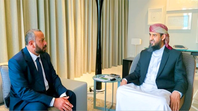 المحرمي مع محافظ محافظة الضالع -  اللواء أحمد قائد القبة