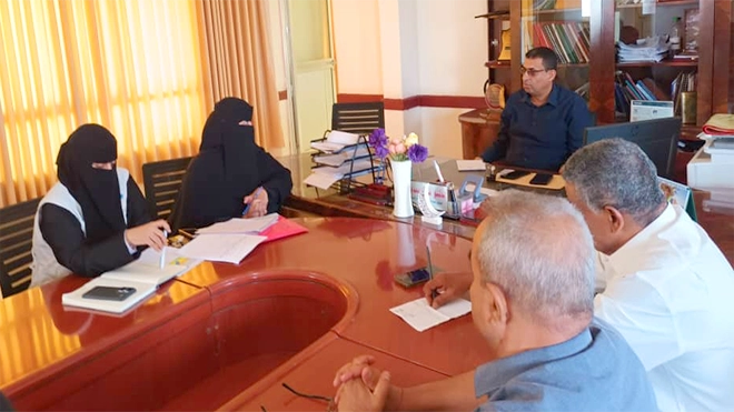 صحة لحج يبحث تدخلات اليونيسيف