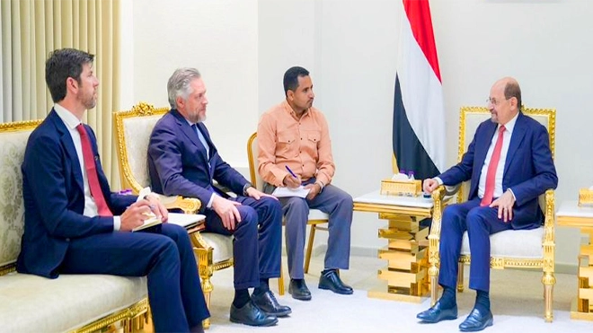 رئيس مجلس الوزراء مع السفير الأوروبي
