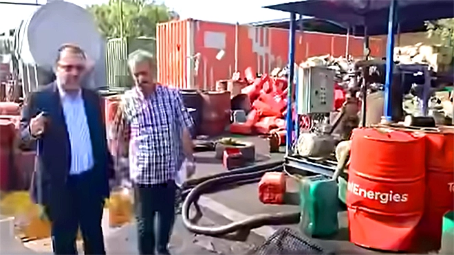 وزير الكهرباء والطاقة م.عدنان الكاف الزيارة المفاجئة إلى محطة ملعب 22 مايو