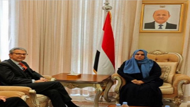 وزيرة شؤون المرأة تلتقي السفير الإيطالي