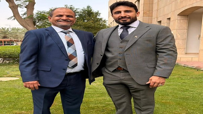 الخضر السليماني مع اللواء الركن شلال علي شايع
