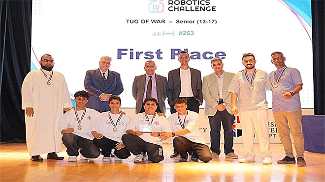فريق اليمن يتوّج بطلًا في البطولة العالمية للروبوت (GRC) بالقاهرة
