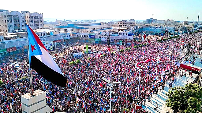 احتشاد غير مسبوق للجنوبيين في عدن بذكرى تأسيس المجلس الانتقالي الجنوبي احتشاد غير مسبوق للجنوبيين في عدن بذكرى تأسيس المجلس الانتقالي الجنوبي