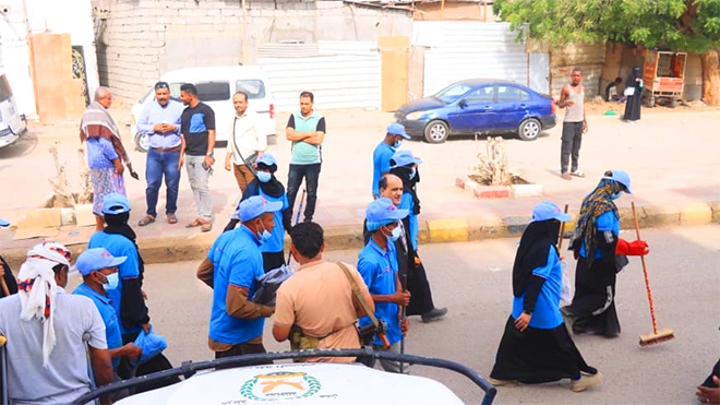 ​مدير عام دارسعد يدشن أول حملة نظافة مجتمعية في منطقة البساتين