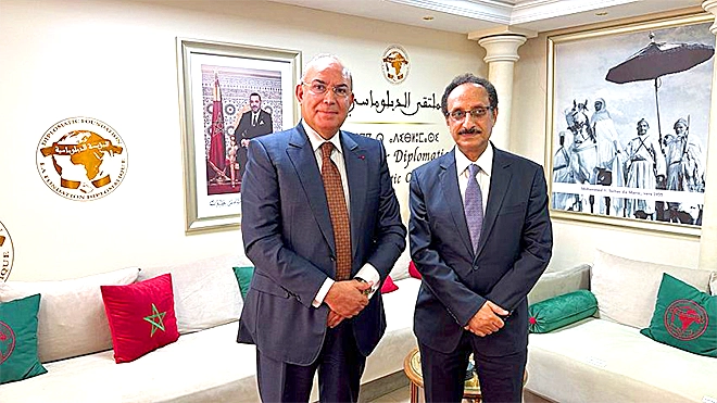 سفير اليمن لدى المغرب مع نائب رئيس مجلس النواب المغربي