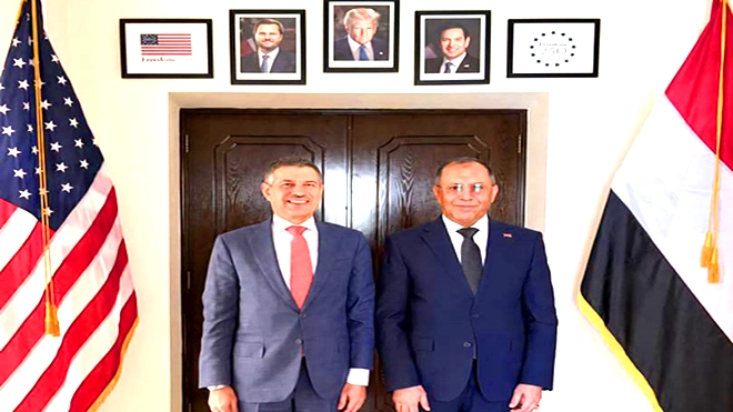 وزير الصناعة يبحث مع السفير الأمريكي توسيع الشراكة الاقتصادية