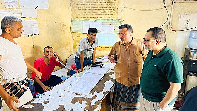 ​زيارة مفاجئة لوزير الكهرباء للعمليات المركزية وأقسام الطوارئ بعدن
