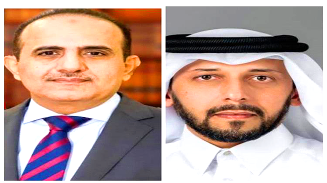 وزير الصحة يناقش مع نظيره القطري دعم العمل المشترك