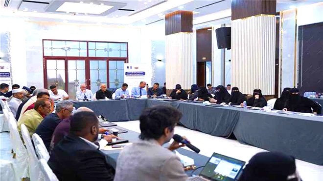 لجنة مشروع تعزيز الوصول الشامل إلى العدالة تعقد اجتماعها الربعي بالمكلا