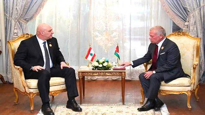 الرئيس عون والملك عبدالله الثاني يبحثان تثبيت وقف النار في لبنان ومساعدات أردنية للنازحين