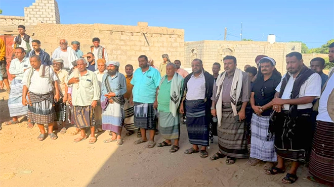 وفد قبلي وعسكري من ردفان يصل أبين لتقديم واجب العزاء لقبائل آل فضل في مقتل الشاب عبدالله الفضلي
