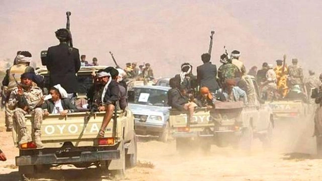 ضربات تستهدف تحشيدات حوثية في الجبهة الشمالية بتعز